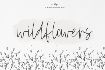 Wildflowers - A Handwritten Font