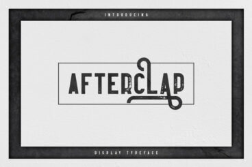 Afterclap typeface Font