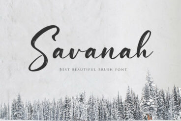 Savanah, a Brush Script Font