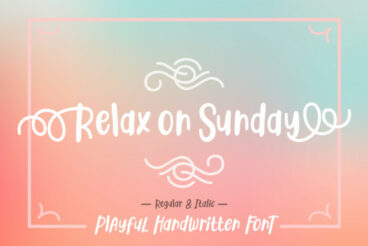 Relax on Sunday Font