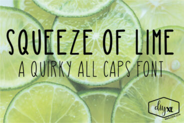 Squeeze of Lime font