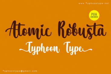 Atomic Robusta font