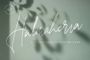 Halmaherra Signature Font