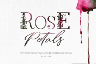 Rose Petals. Font duo + Bonuses