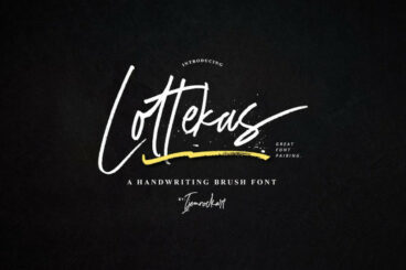 NEW | Lottekas Brush Font