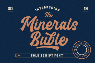 Minerals Buble Bold Font