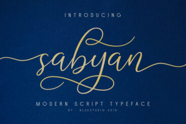 Sabyan // Modern Script Typeface