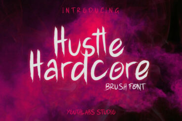 Hustle Hardcore - Brush Font