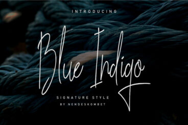 Blue Indigo Font