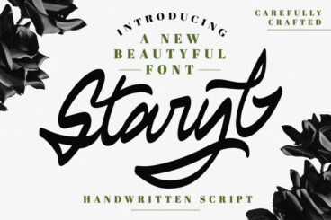 Staryl | Handwritten Script Font