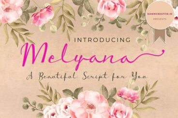 Melyana Script Font