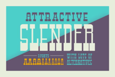 Attractive Slender Font