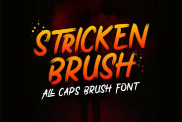 Stricken Brush Font