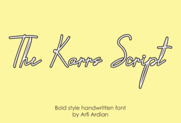 The Karrs Script Font