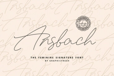 Ansbach | The Feminine Signature Font