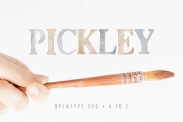 Pickley - Watercolor opentype  Font