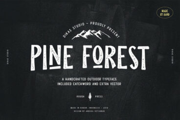 Pine Forest - Outdoor Typeface Font