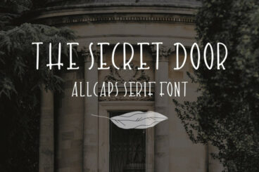 The Secret Door. Cute handdrawn font
