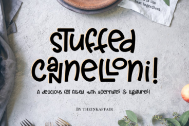 Stuffed Cannelloni Font
