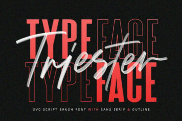 Triester SVG Brush Font Free Sans