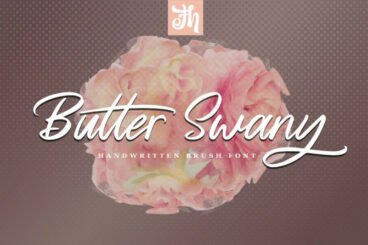 Butter Swany - Handwritten Font