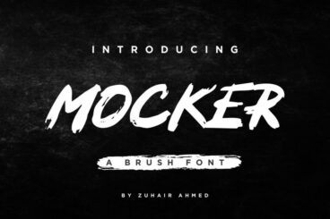 MOCKER - A Brush Font
