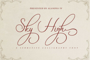 Sky High Script Font