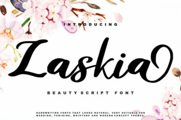 Zaskia | Beauty Script Font