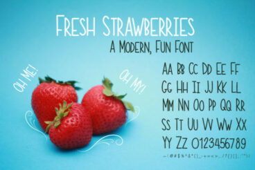 Fresh Strawberries Font