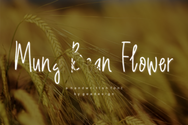 Mung Bean Flower Font
