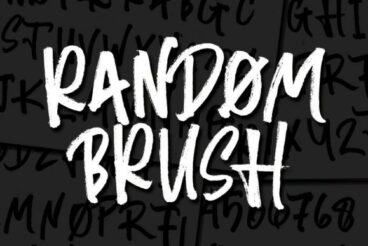 Random Brush Font