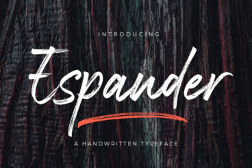Espander - Handwritten Typeface Script Font