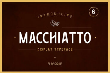 Macchiato Display Font