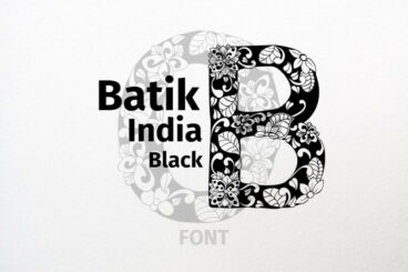 Batik India Black Font