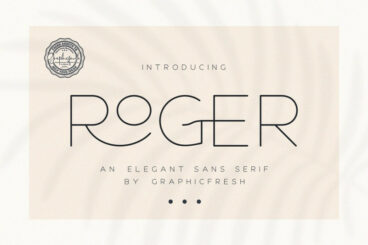 Roger - An Elegant Sans Serif