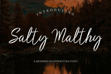 Salty Malthy // Cute Display Font