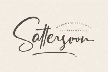 Sattersoon - Modern Script Font