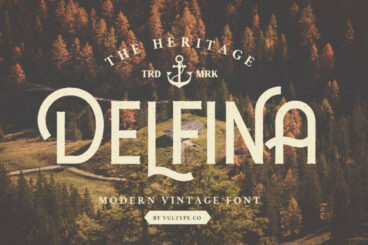 DELFINA - Vintage Font