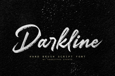 Darkline Brush Script Font