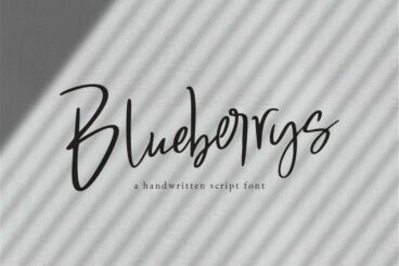 Blueberrys Signatures Font