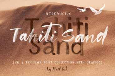 Tahiti Sand. Fonts and Graphics.