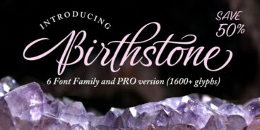 Birthstone Font Family