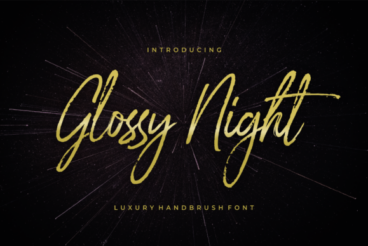 Glossy Night Font