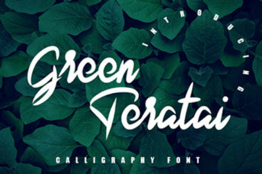 Green Teratai Font