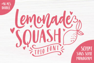 Lemonade Squash font