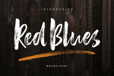 Red Blues Font