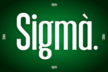 Sigma Display FontRegular Font