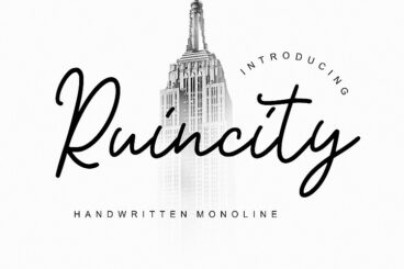 Ruincity Handwritten Monoline Font