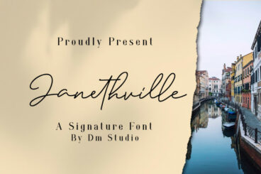 JanethVille - A Signature Font