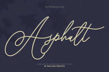 Asphalt Signature Font